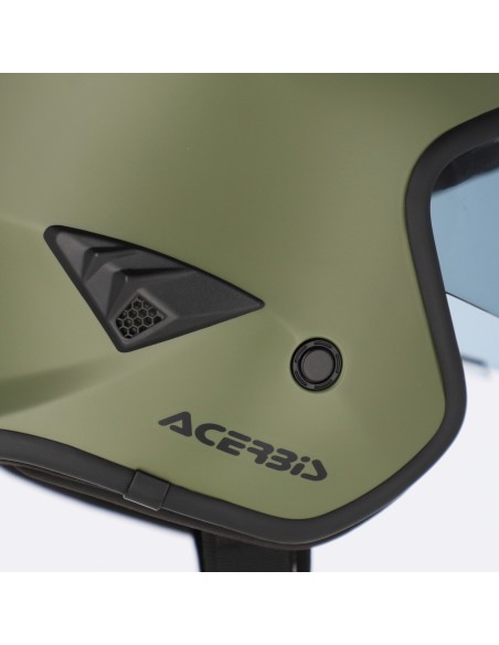 casco acerbis jet aria 22 06 verde militar mate talla l