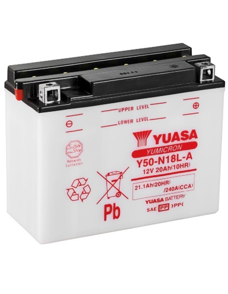 Batería Yuasa Y50N-18L-A Combipack Convencional