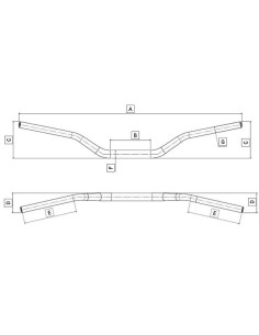 manillar de domino hsa pliegue alto negro 0461 94 10 04 0 2