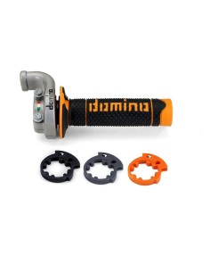 acelerador push pull domino krk con punos a260 negro naranja cod 5204 03 01