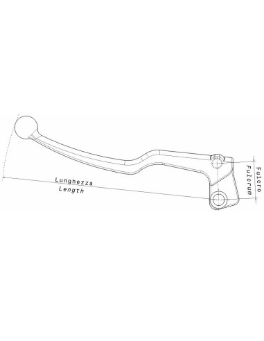 maneta embrague abatible domino f 28 ref 6384 60 10 04 1