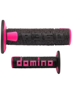 punos off road domino a360 negro fucsia 22 26 mm enduro motocross