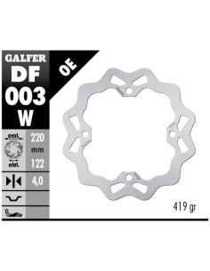disco freno moto galfer wave fijo 220x4mm df003w