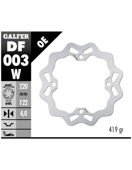 disco freno moto galfer wave fijo 220x4mm df003w