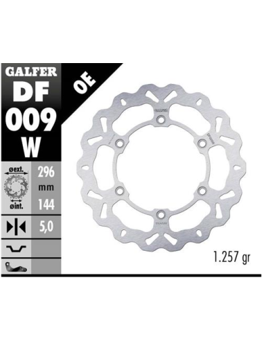 disco freno moto wave galfer fijo 296x5mm df009w