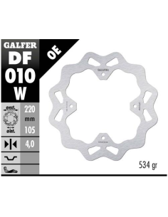 disco freno moto galfer wave fijo 220x4mm df010w