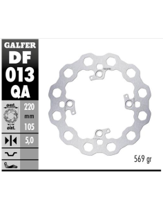 disco freno moto fijo galfer qubic 220x5mm df013qa