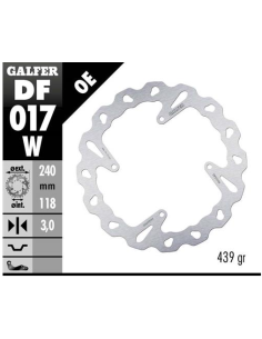 disco freno moto galfer wave fijo 240x3mm df017w