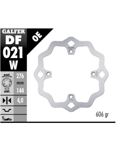 disco freno moto galfer wave fijo 276x4mm df021w