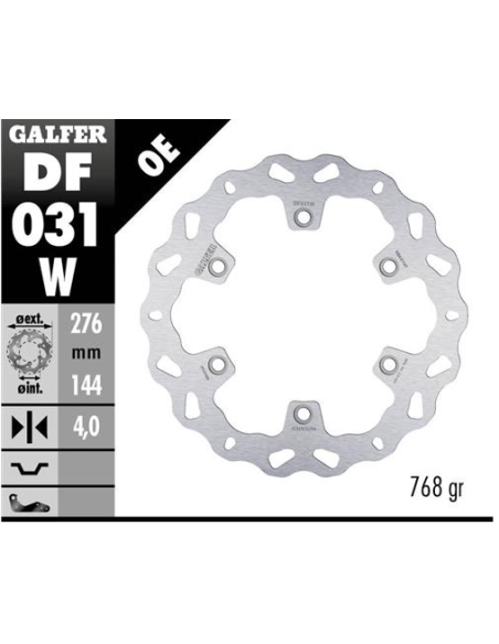 disco freno moto galfer wave fijo 276x4mm df031w