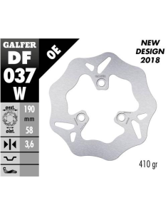 disco freno moto galfer wave fijo 190x3 6mm df037w