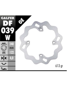 disco freno moto galfer wave fijo 240x4mm df039w