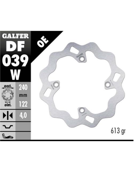 disco freno moto galfer wave fijo 240x4mm df039w