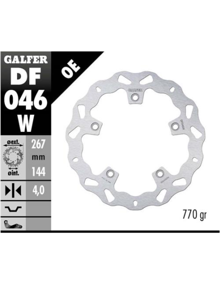 disco freno moto galfer wave fijo 276x4mm df046w