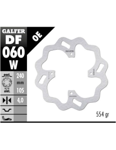 disco freno moto galfer wave fijo 240x4mm df060w