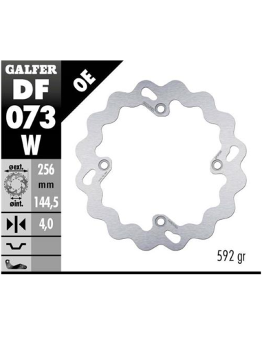 disco freno moto galfer wave fijo 256x4mm df073w