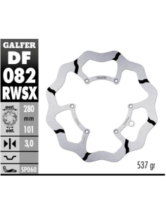 disco freno moto flotante galfer wave df082rwsx