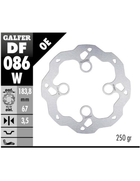 disco freno moto galfer wave fijo 183 8x3mm df086w