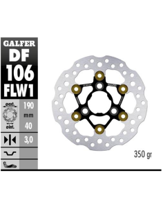 disco freno moto galfer wave flotante df106flw1