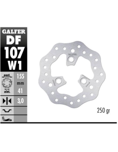 disco freno moto galfer wave flotante racing 155x3