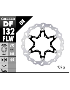 disco freno moto galfer wave flotante 296x4mm df13
