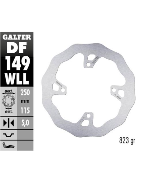 disco freno moto galfer wave fijo solido df149wll