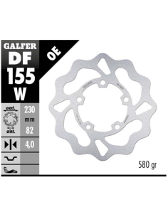 disco freno moto galfer wave fijo 230x4mm df155w