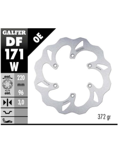 disco freno moto galfer wave fijo 220x3mm df171w