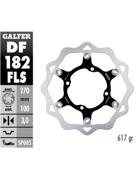 disco freno moto galfer wave flotante 270x3mm df18