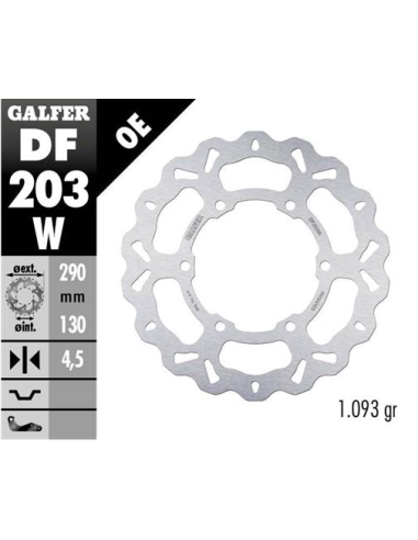 disco freno moto galfer wave fijo 290x4 5mm df203w