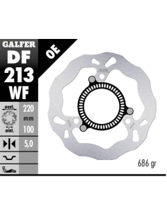 disco freno trasero galfer wave fijo 220x5mm df213wf