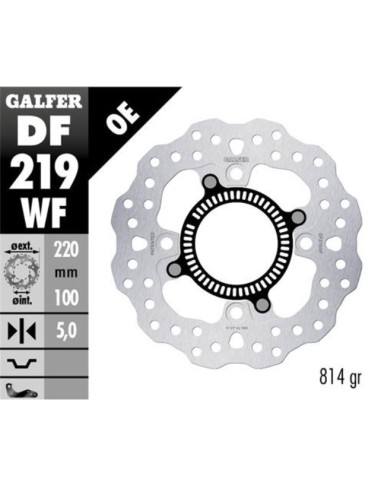 disco de freno trasero kawasaki zx 4r my23 galfer
