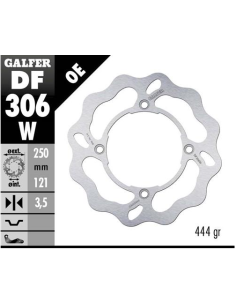 disco freno moto galfer wave fijo 250x3 5mm df306