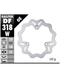 disco freno moto galfer wave fijo 220x4mm df318w