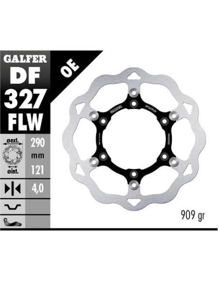 disco freno moto galfer wave flotante 290x4mm df32