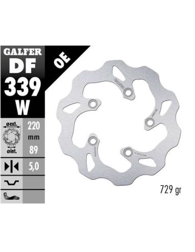 disco freno moto galfer wave fijo 220x5mm df339w