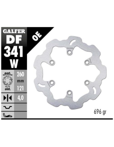 disco freno moto galfer wave fijo 260x4mm df341w