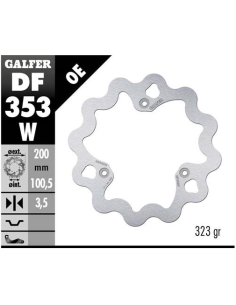 disco freno moto galfer wave fijo 200x3 5mm df353w
