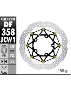 disco freno moto galfer wave flotante df358jcw1g03