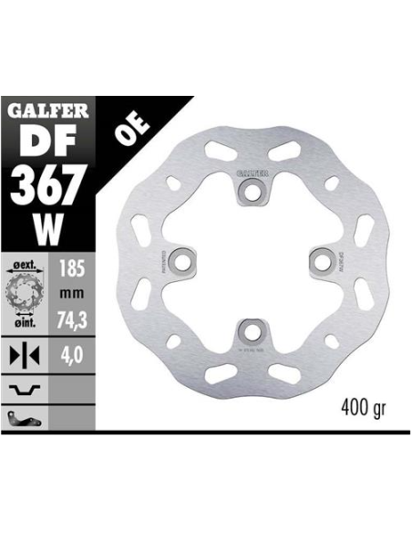 disco freno moto galfer wave fijo 185x4mm df367w