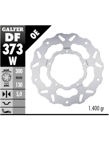 disco freno moto galfer wave fijo 300x5 5mm df373w