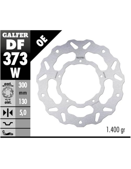 disco freno moto galfer wave fijo 300x5 5mm df373w