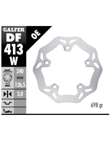 disco freno moto galfer wave fijo 240x5mm df413w