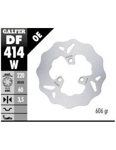 disco freno moto galfer wave fijo 220x3 5mm df414w