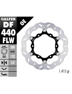 disco freno moto galfer wave flotante 300x5mm df44
