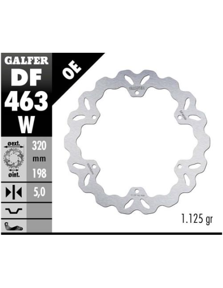 disco freno moto galfer wave fijo 320x5mm df463w