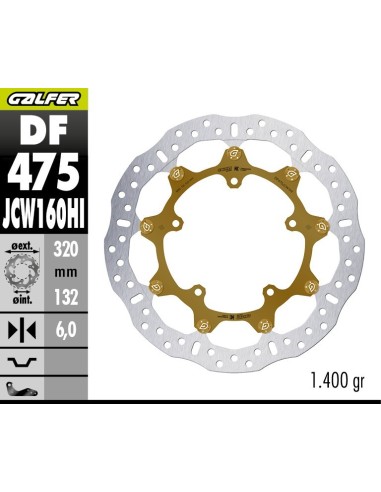 disco de freno w floatech 320x6mm kashima df475jcw160hi