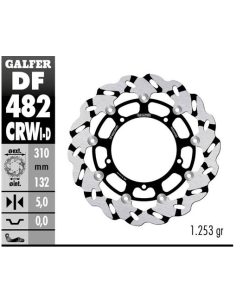 disco freno moto galfer wave flotante dcho df482c