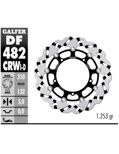 disco freno moto galfer wave flotante izdo df482c