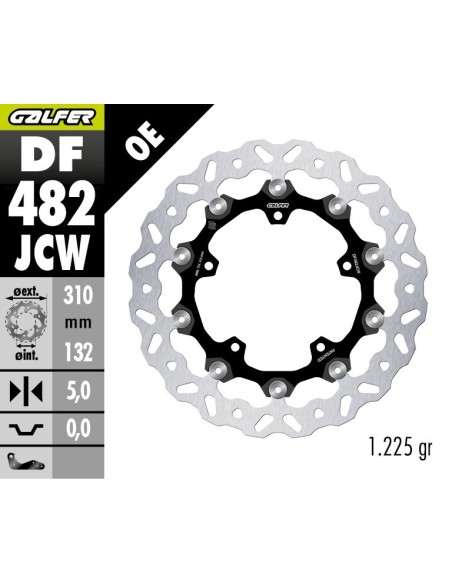 disco de freno delantero galfer yamaha r 6 my05 my07